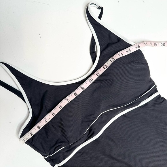 Sea Level Swim Size 16 Black Tankini Top Plus - Picture 5 of 7